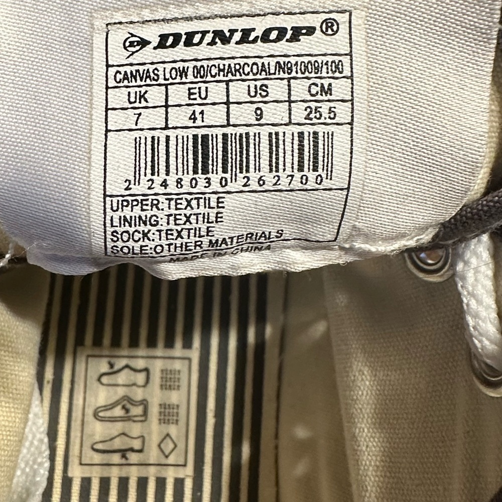Women’s Dunlop Canvas Sneakers - Size 7 - Excellent Condition - Picture 7 of 8